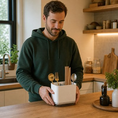 Porte couvert​ double compartiment detachable