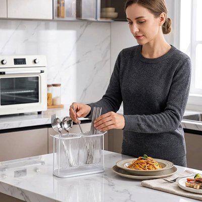 Porte couvert femme fourchette spaguetti​