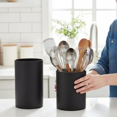 Pot ustensiles cuisine lot de deux