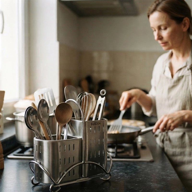 Pot ustensiles Cuisine sur pied