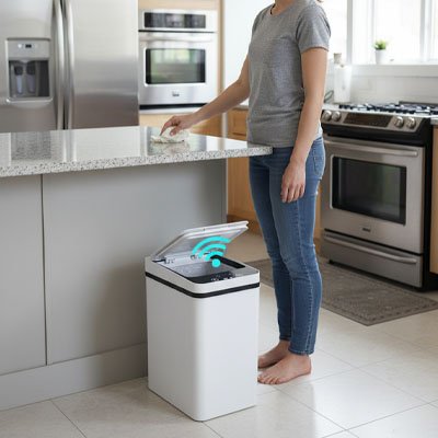 poubelle de cuisine sans contact