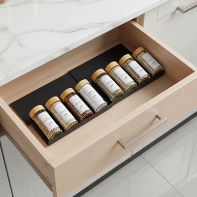 Range epice tiroir huit pot