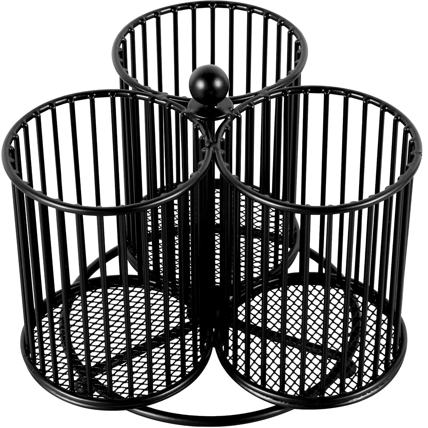 rangement a couverts 4 compartiments noir