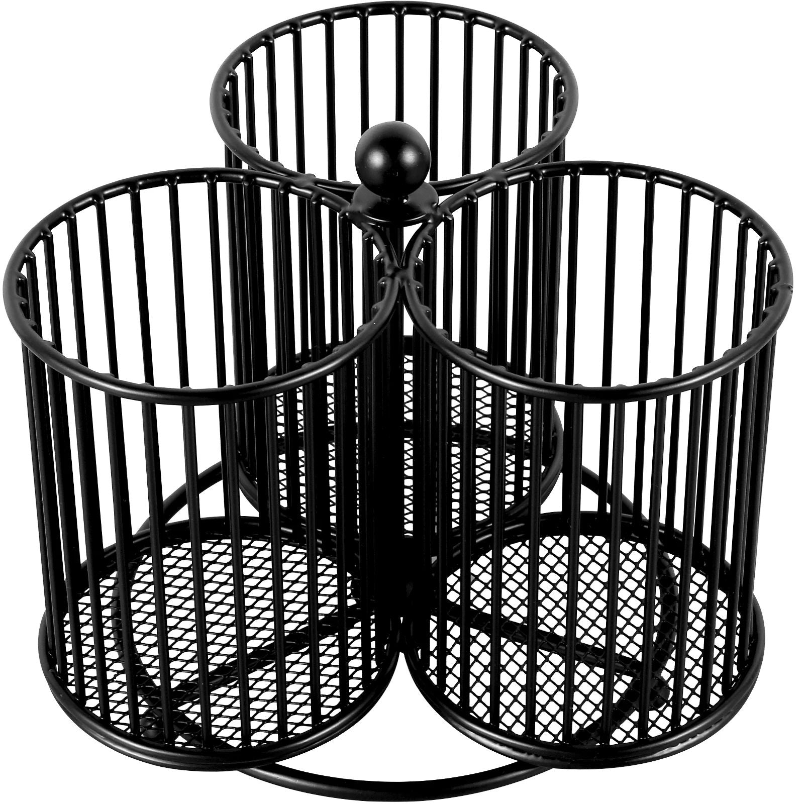 rangement a couverts 4 compartiments noir