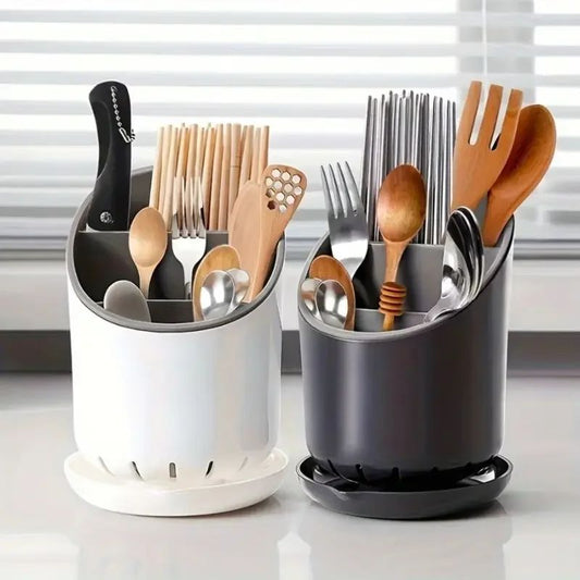 rangement a couverts noir blanc