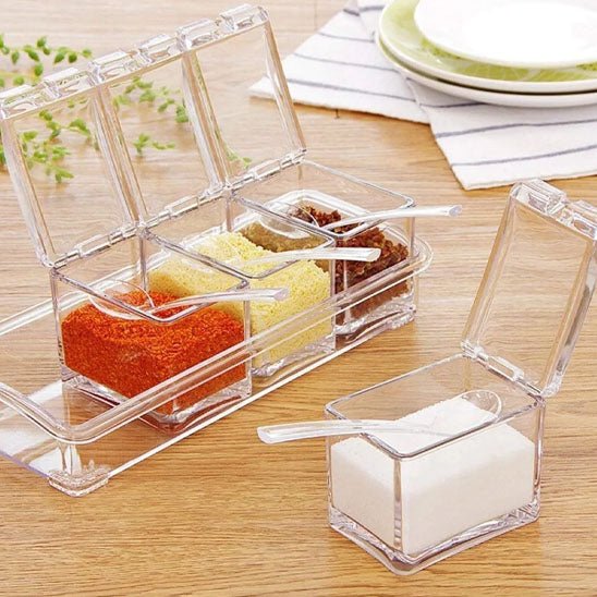 Rangement a epices  transparent