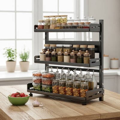 Rangement-à-épices-trois-niveaux-noir