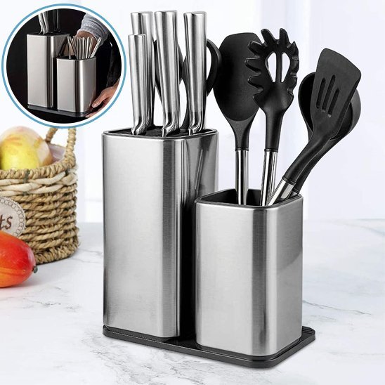 rangement pour couverts stainless