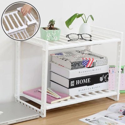 rangement sous evier livres lunettes