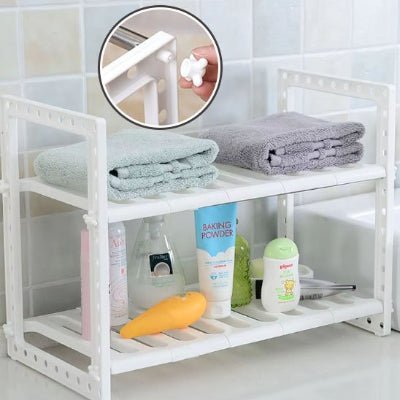 rangement sous evier serviette pliee