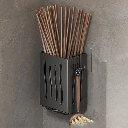rangement pour couverts gris
