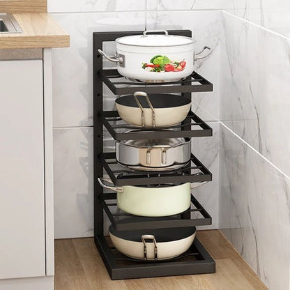 rangement sous evier metal noir cinq pallier