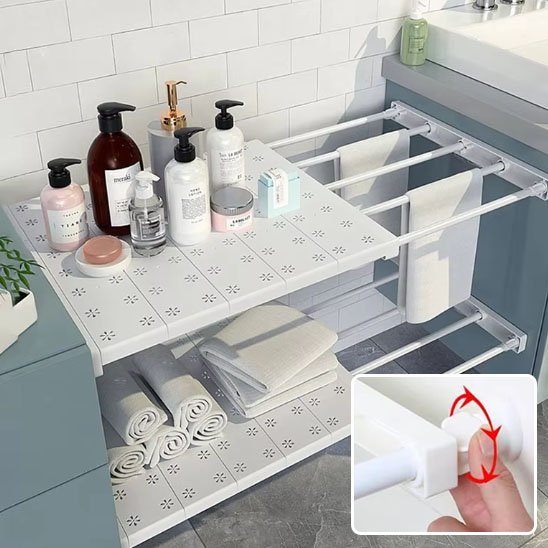 Rangement sous evier | Extensible - Essentiels de rangement