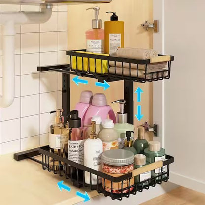 rangement sous evier produit hygiene debarbouillette
