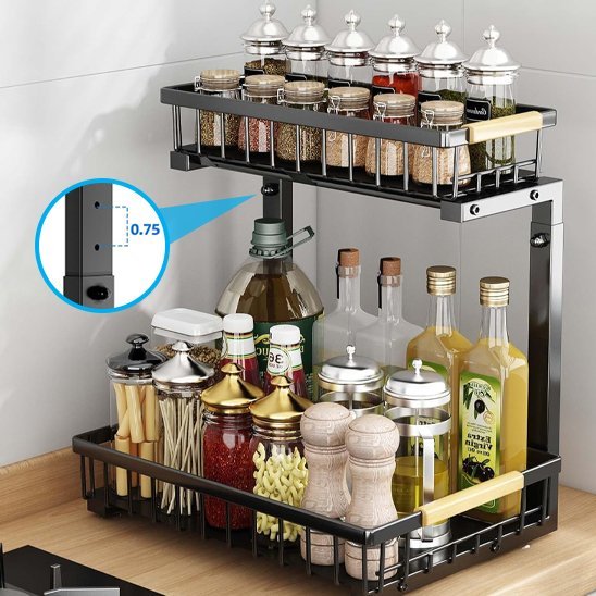 rangement sous evier adaptable organisateur