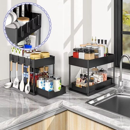 rangement sous evier proche lavabo