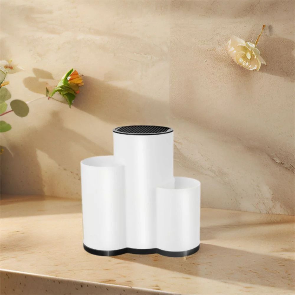 ranger couvert blanc comptoir fleur